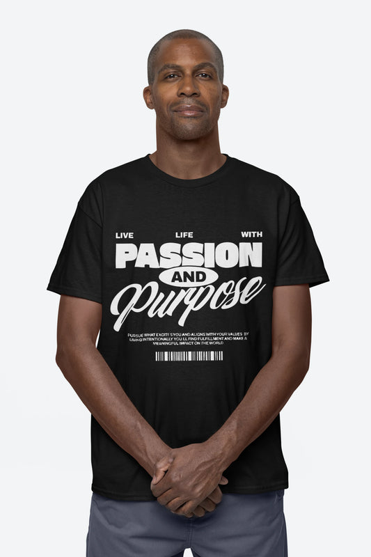 Cluvian Passion Mode Graphic T-Shirt – Black