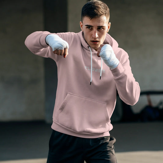 Cluvian Premium Cotton Hoodie – Light Pink