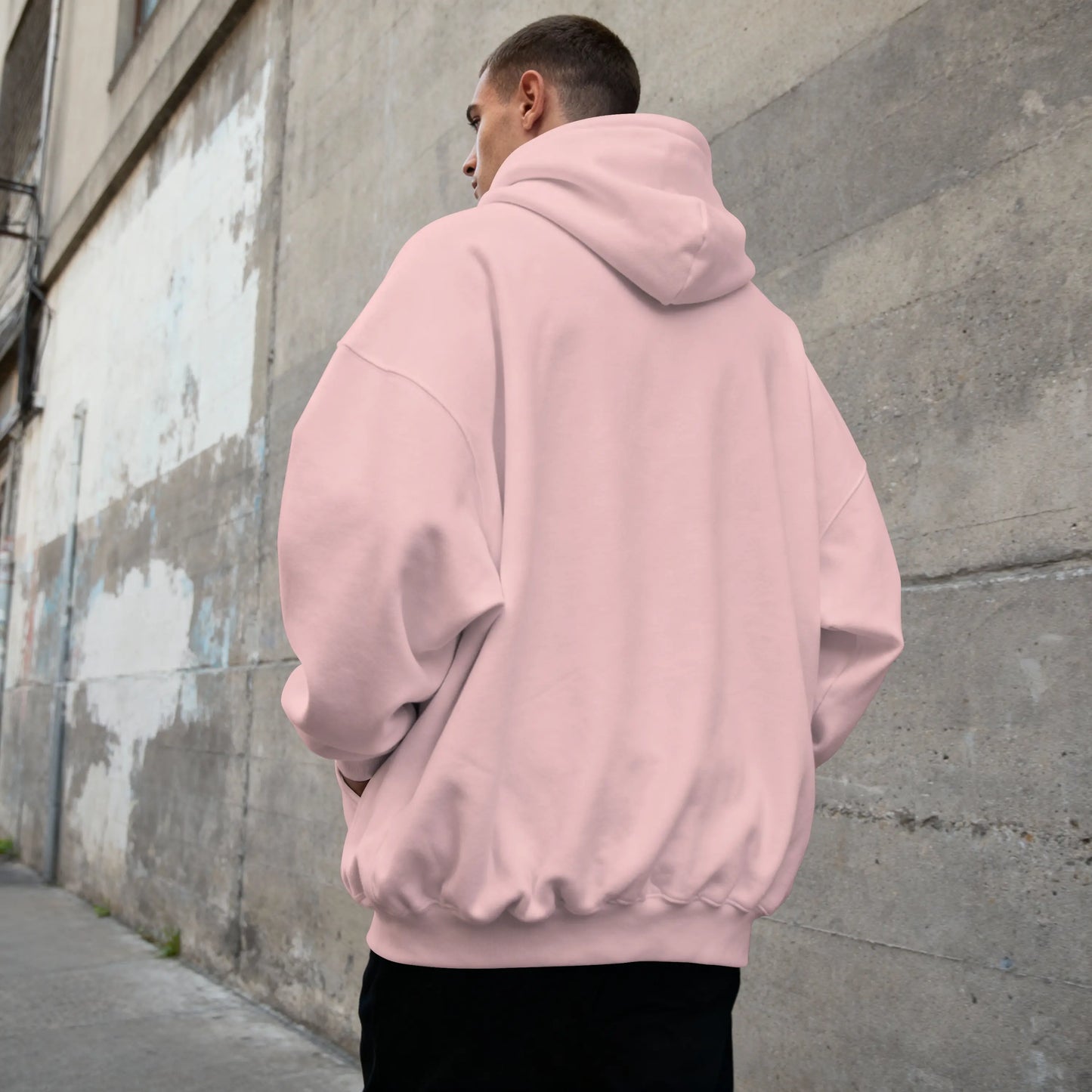 Cluvian Premium Cotton Hoodie – Light Pink