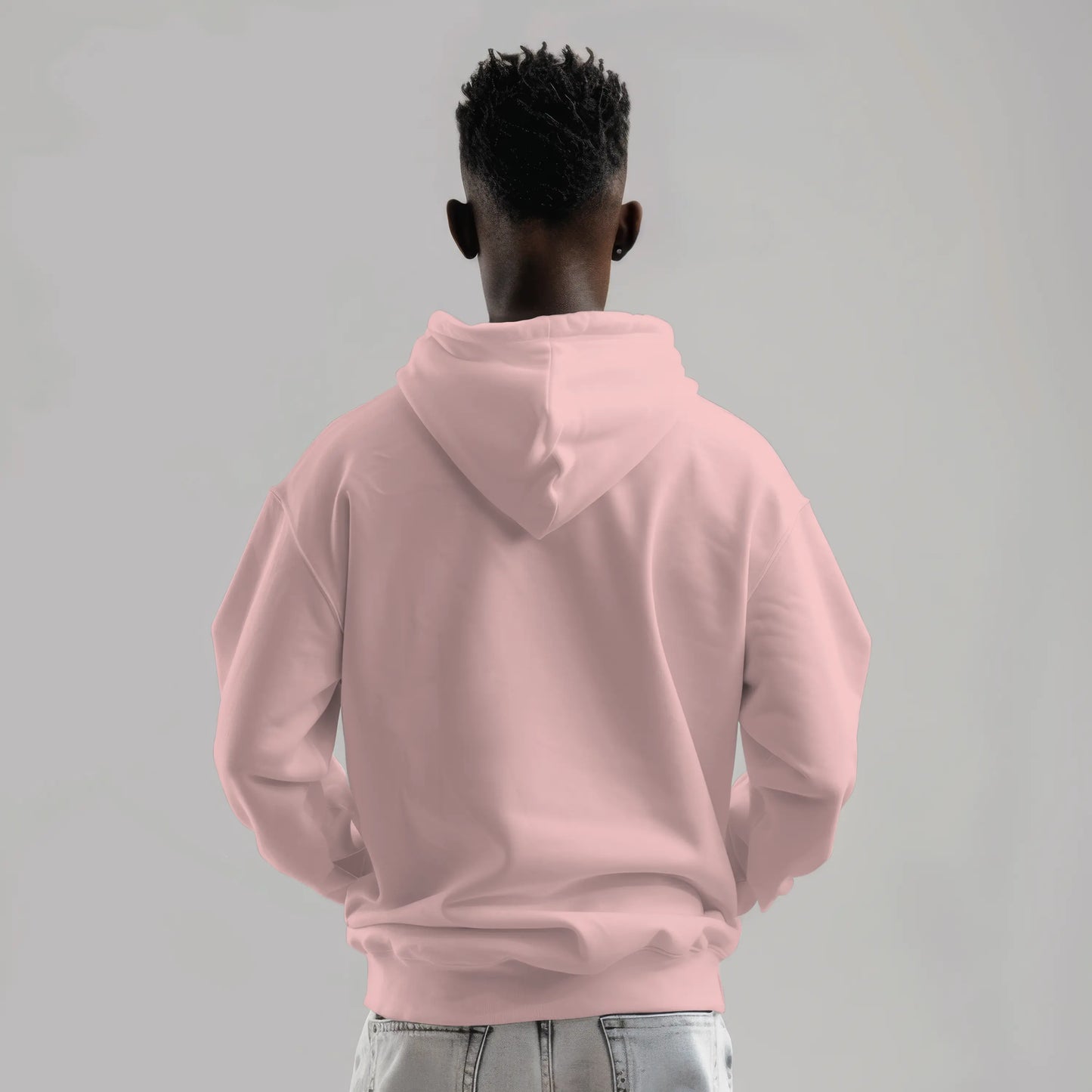 Cluvian Premium Cotton Hoodie – Light Pink