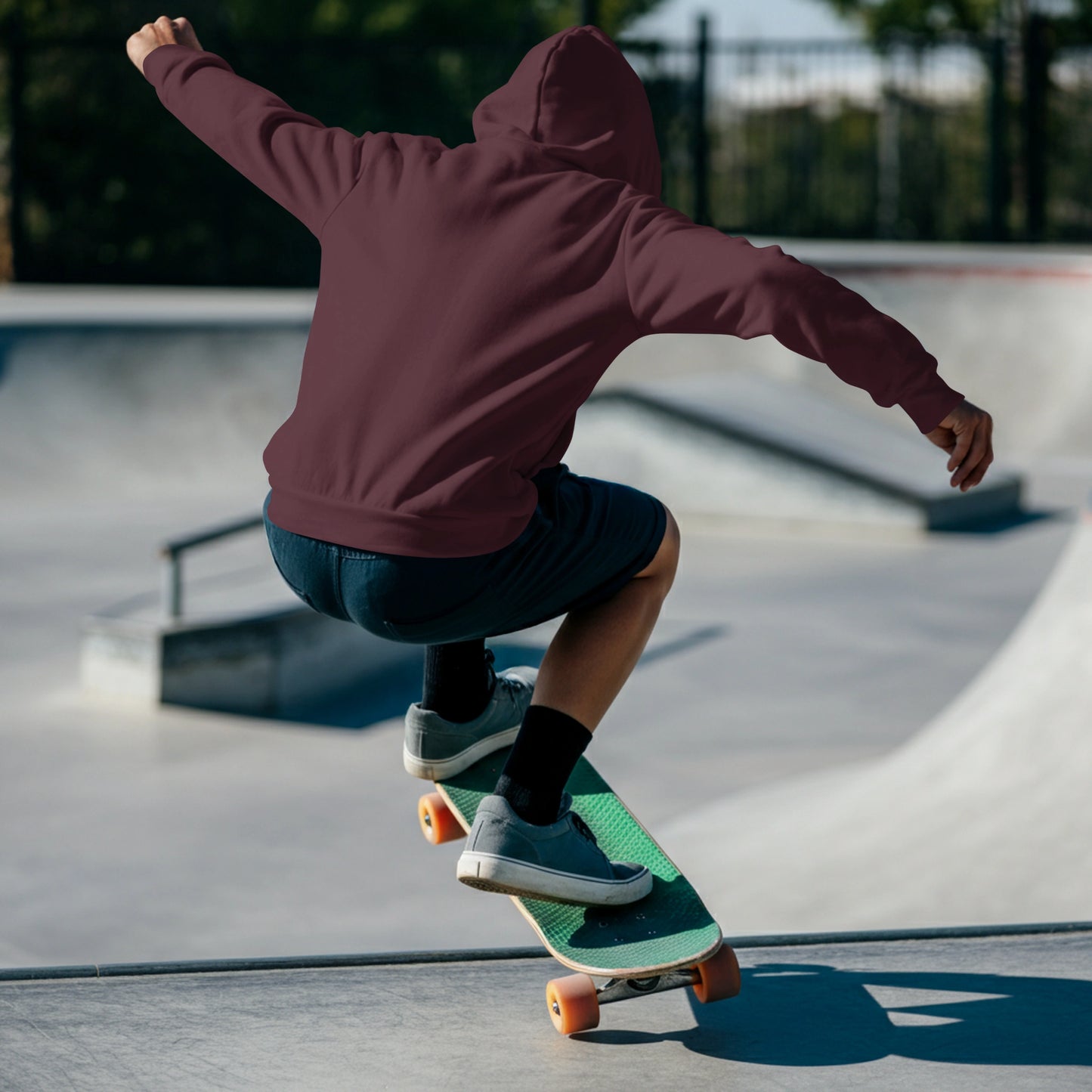 Cluvian Premium Cotton Hoodie – Maroon