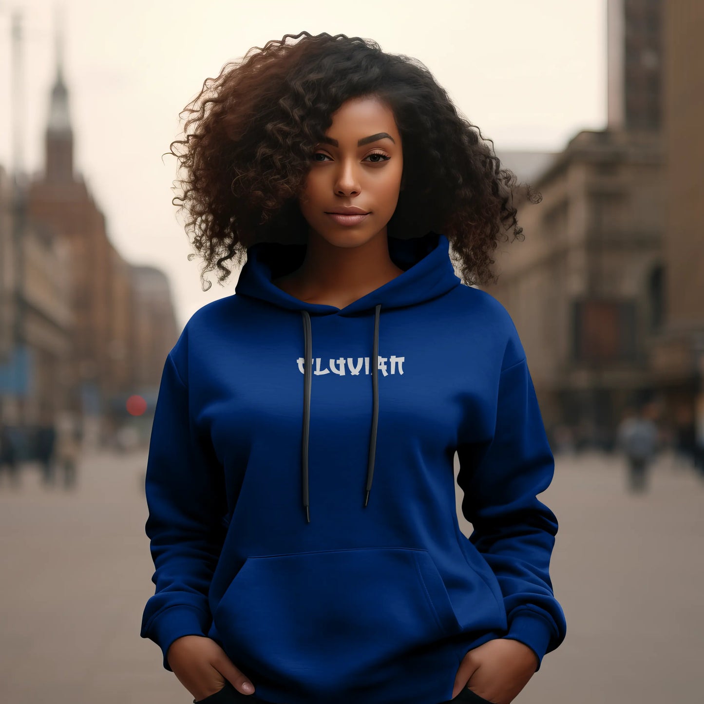 Cluvian Premium Cotton Hoodie – Royal Blue
