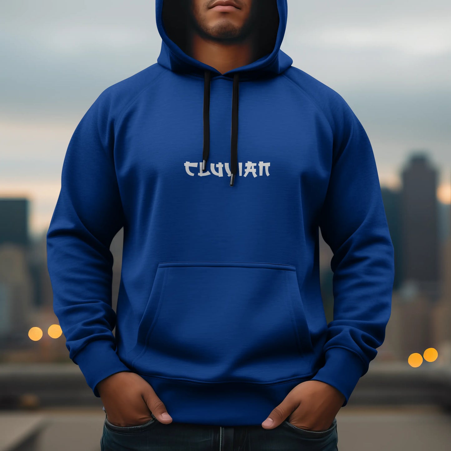 Cluvian Premium Cotton Hoodie – Royal Blue