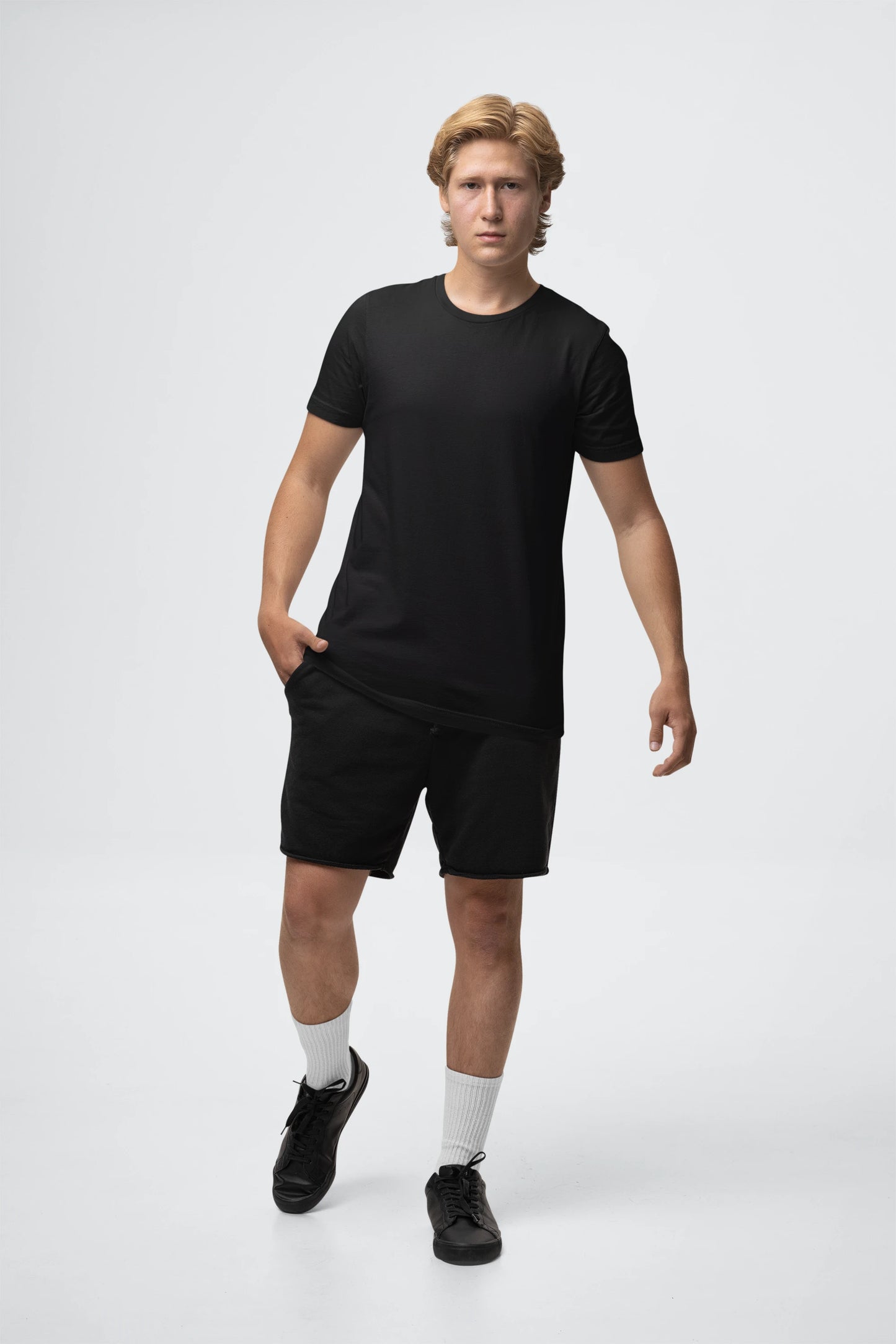 Cluvian Regular Fit Cotton T-Shirt – Black