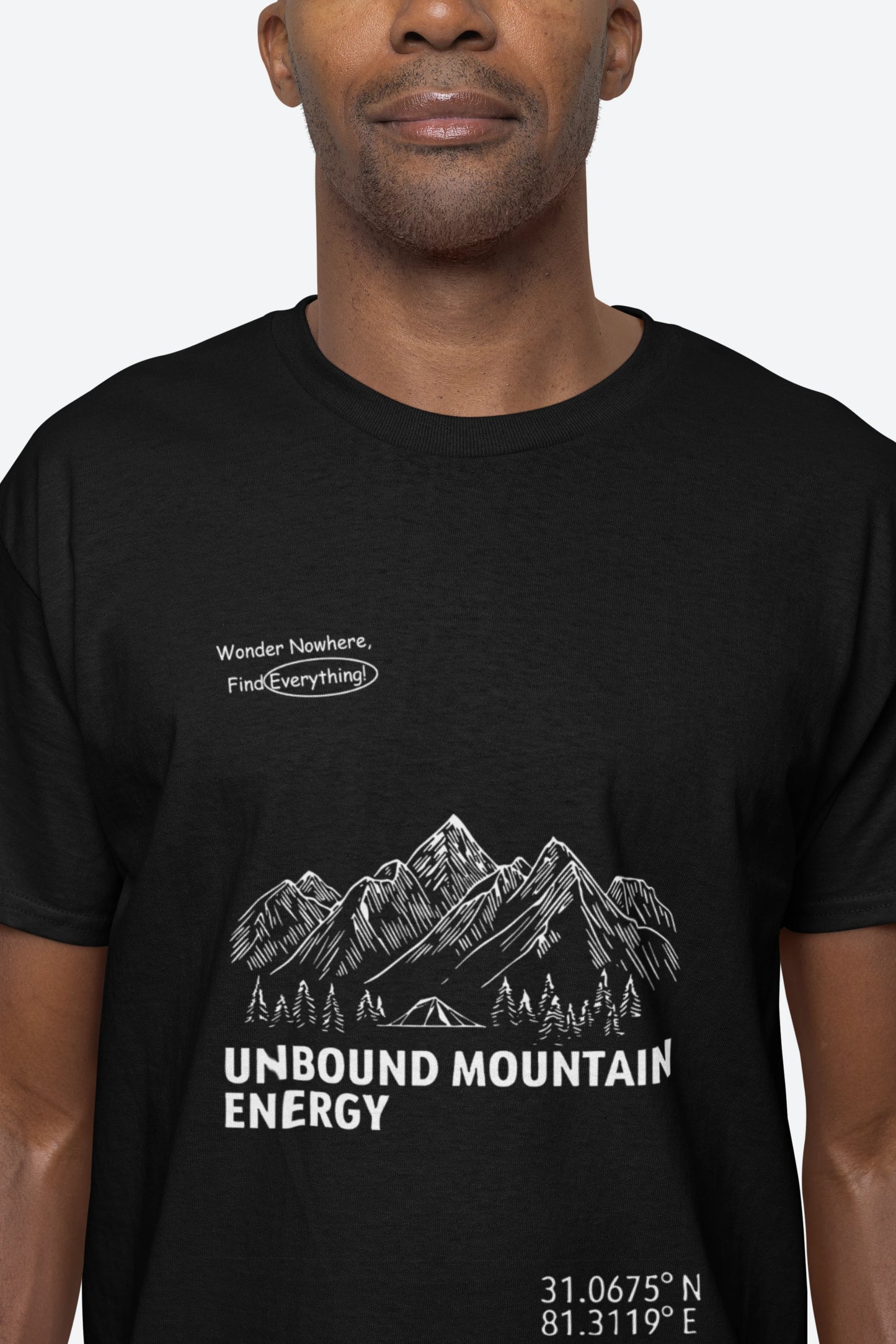 Cluvian Unbound Energy Graphic Cotton T-Shirt – Black