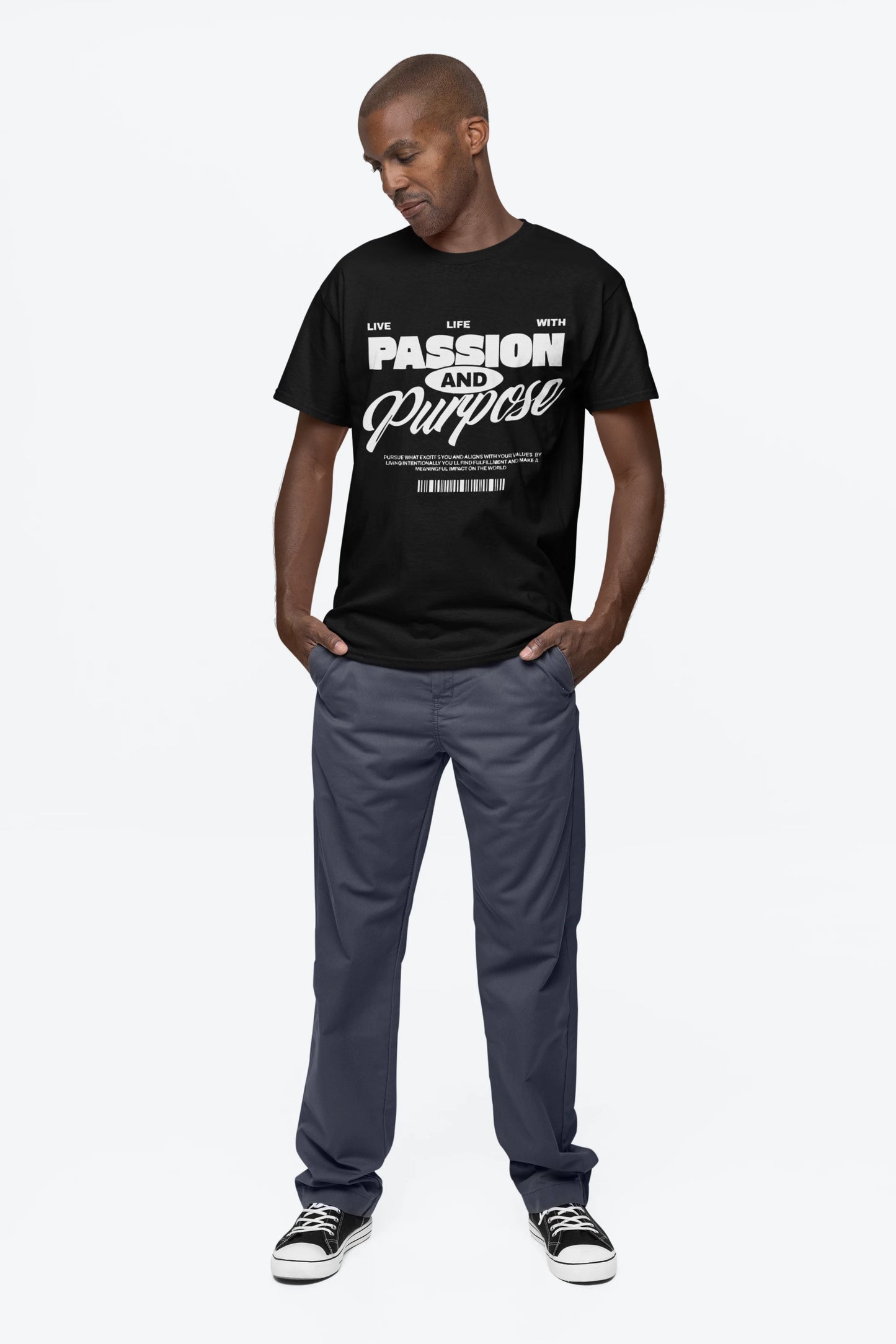 Cluvian Passion Mode Graphic T-Shirt – Black