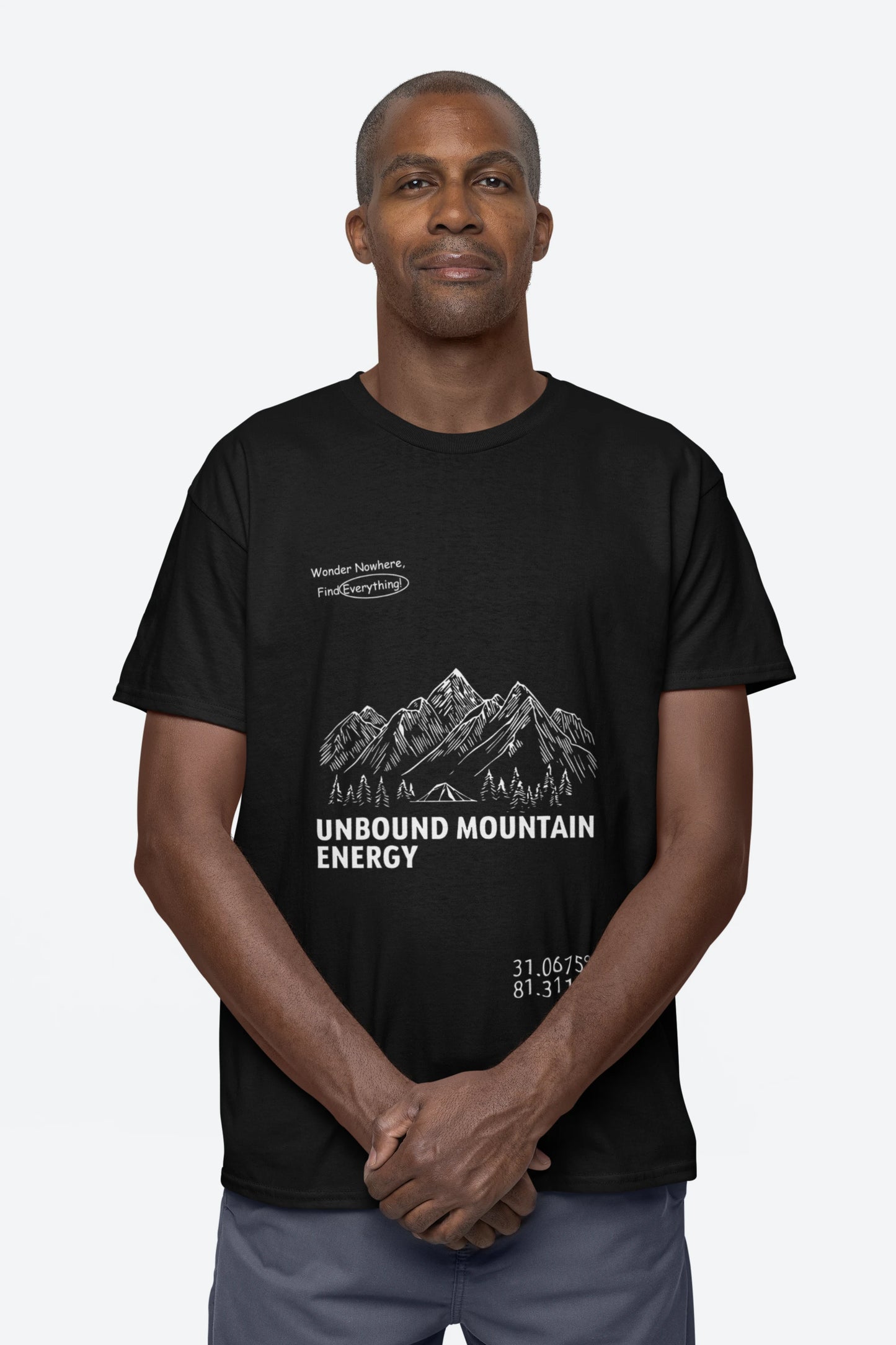 Cluvian Unbound Energy Graphic Cotton T-Shirt – Black
