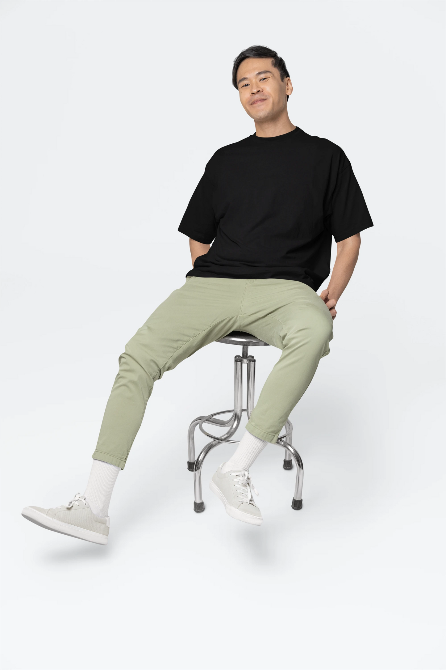 Cluvian Freedom Oversized Streetwear T-Shirt – Black