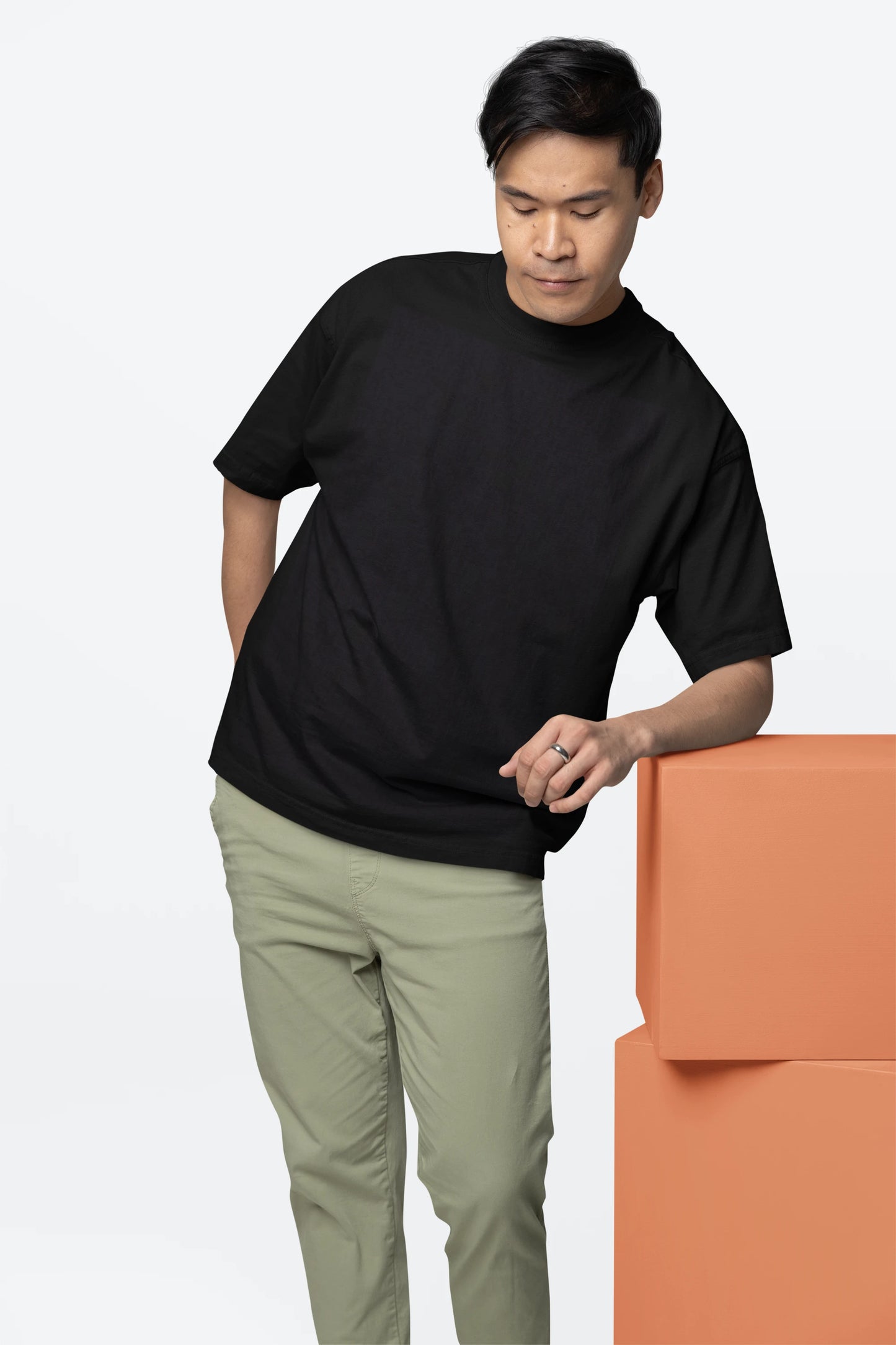 Cluvian Freedom Oversized Streetwear T-Shirt – Black