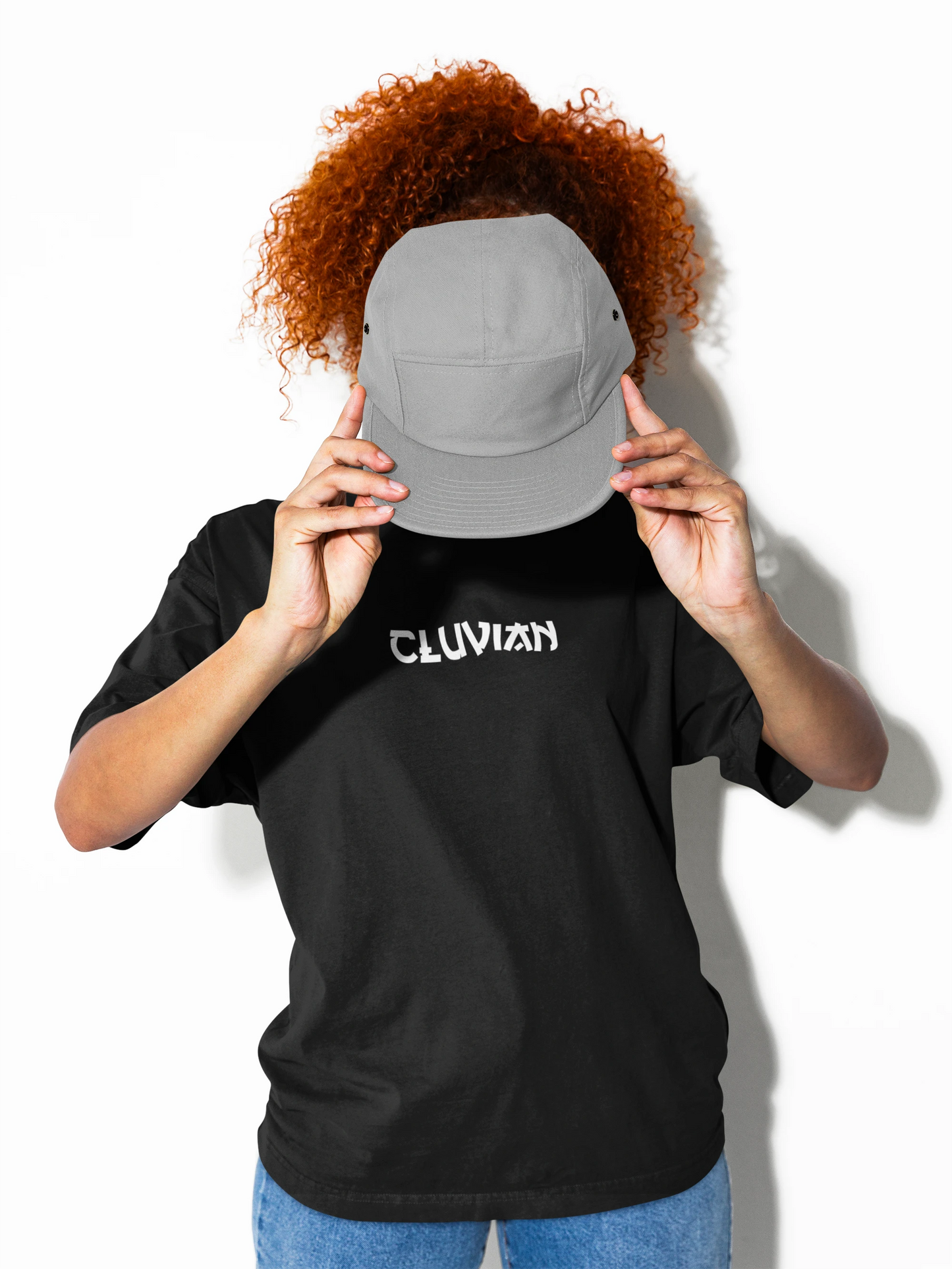 Cluvian Core Oversized Cotton T-Shirt – Black