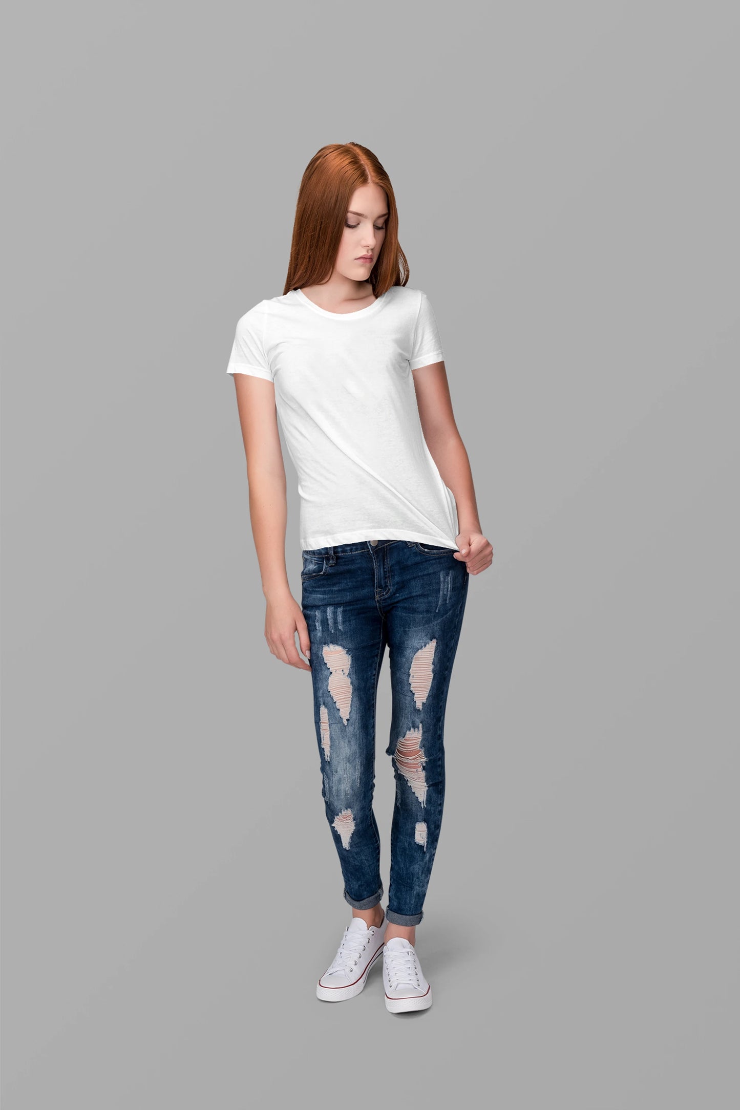 Cluvian Soul Eye Cotton Back Print T-Shirt – White